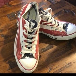 Patriotic America Flag Converse